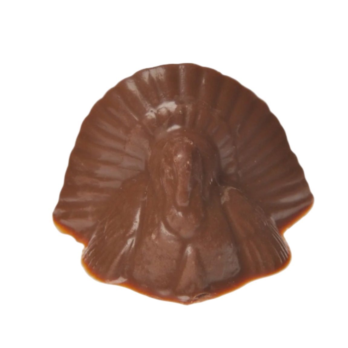 Table Top Turkeys are molded milk chocolates shaped like turkeys with detailed feathers—perfect as festive Thanksgiving treats and centerpieces.